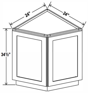 Base End Cabinet - Aspen Charcoal