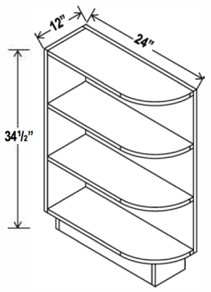 Base End Shelf - Aspen Charcoal