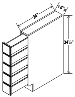 Base Spice Drawer - Aspen Charcoal