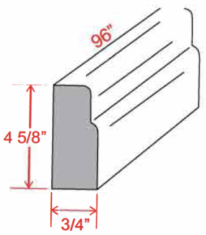 Furniture Base Moulding - Slim Dove White