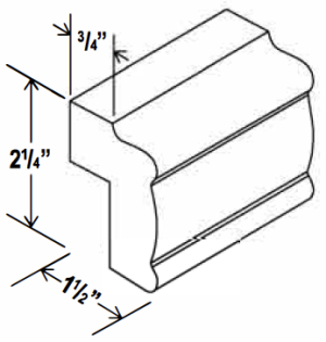 Light Rail Moulding - Aspen Charcoal