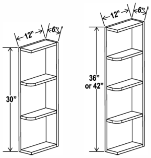 Open End Shelf - Aspen Charcoal