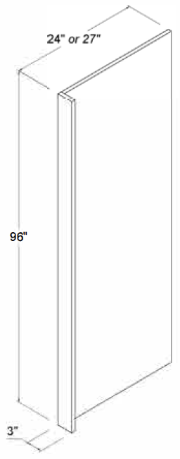 Refrigerator Panel - High Gloss Gray