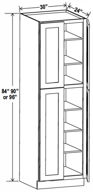 Utility Pantry - Aspen Charcoal