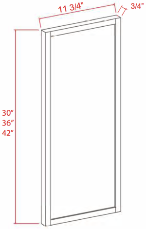 Wall Decorative Door Panel - Slim Dove White