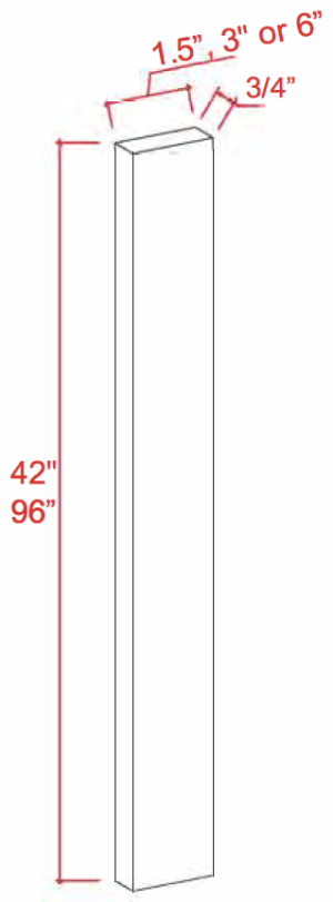 Wall / Tall Fillers - Slim Dove White